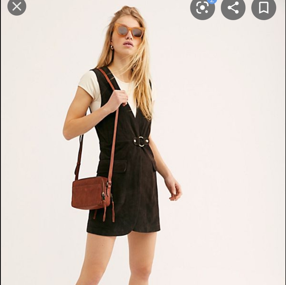 NWOT Free People Desert Suede Mini Dress